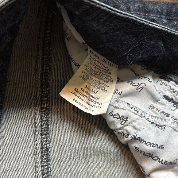 Lee classic jeans with swirl pattern size 14 (B9) - Picture 4 of 7